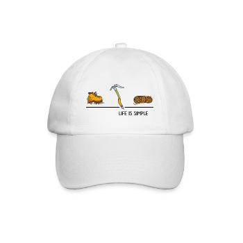 Klettern Bergsteiger Eisklettern Hochtour Gipfel - Baseball Cap - white/white - Front