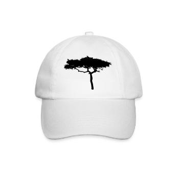 arbre savane afrique - Casquette classique - blanc/blanc - Devant