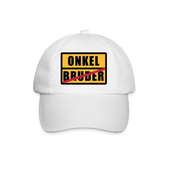 Bruder - Onkel - Baseballkappe - Weiß/Weiß - Vorne