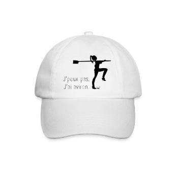 J'peux pas j'ai aviron - Casquette classique - blanc/blanc - Devant