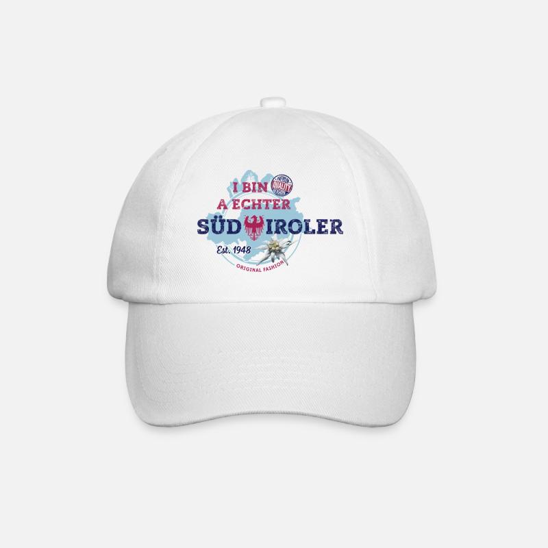 I BIN A ECHTER SÜDTIROLER - Baseballkappe - Weiß/Weiß