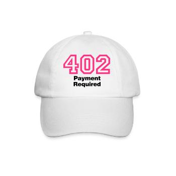 Error 402 | Fehler | Errormessage - Casquette classique - blanc/blanc - Devant