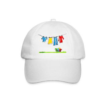 Auf der Leine - Baseballkappe - Weiß/Weiß - Vorne