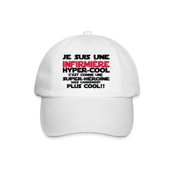une infirmière hyper-cool - Casquette classique - blanc/blanc - Devant