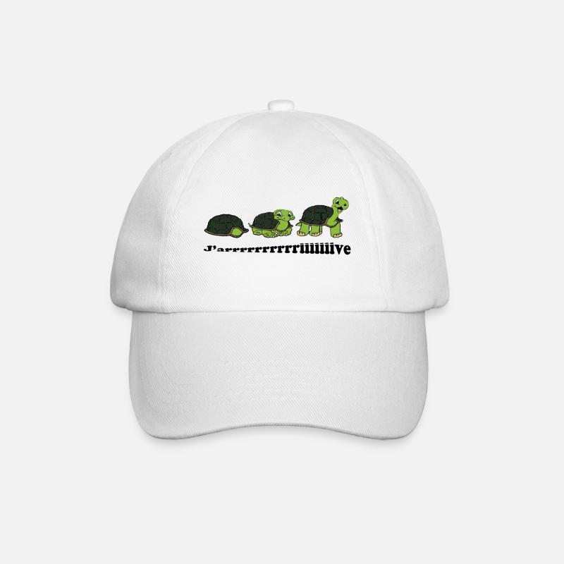 Tortoises - Baseball Cap - white/white