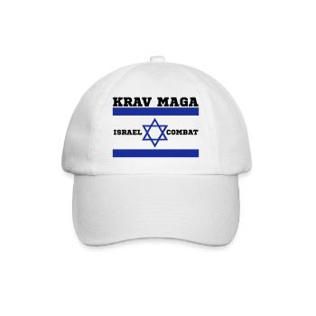 Krav Maga - Baseballkappe - Weiß/Weiß - Vorne