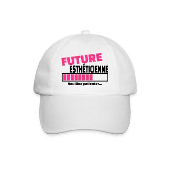 future esthéticienne - Casquette classique - blanc/blanc - Devant