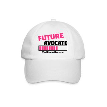 future avocate - Casquette classique - blanc/blanc - Devant