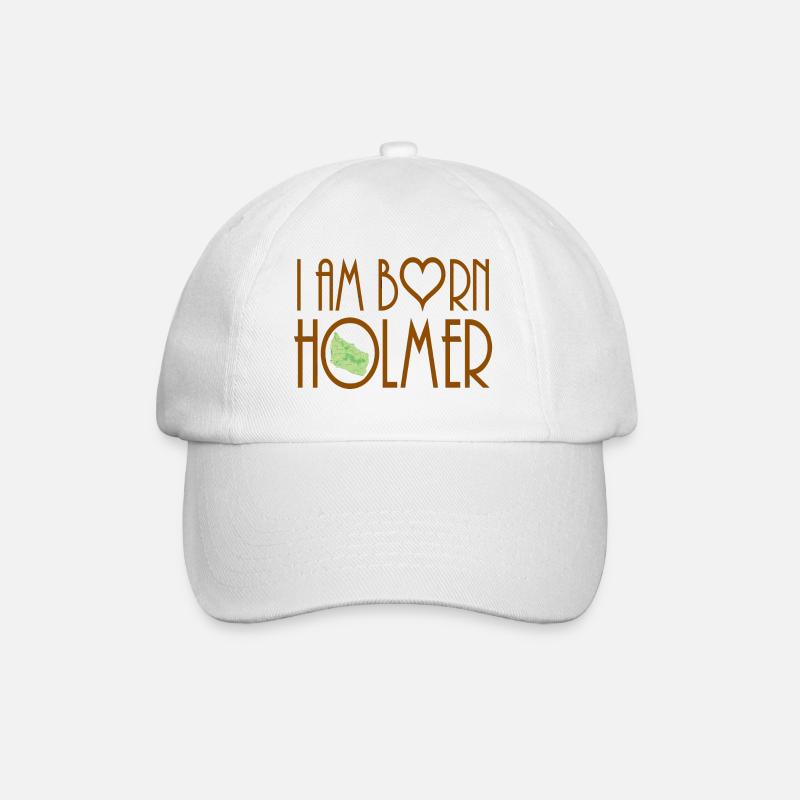 i am bornholmer - Baseball Cap - white/white