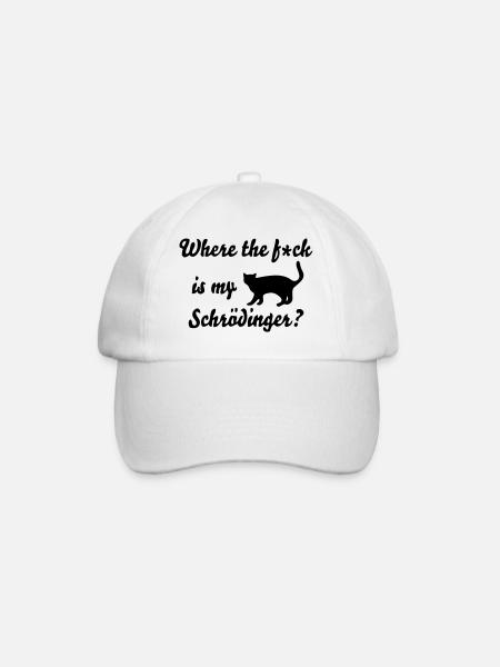 Chat de Schrödinger - Casquette classique - blanc/blanc