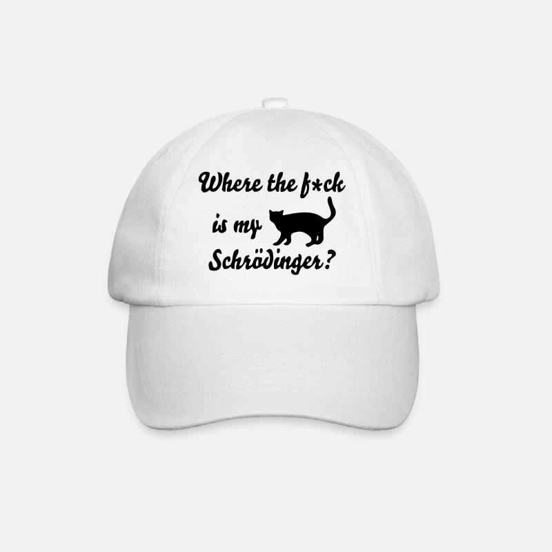 Chat de Schrödinger - Casquette classique - blanc/blanc