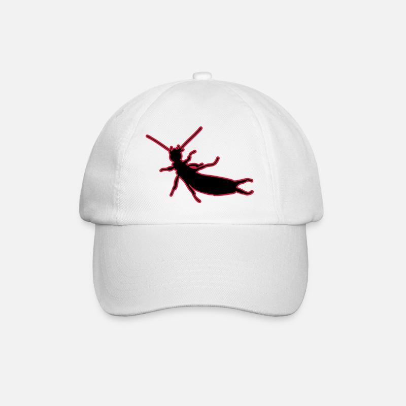 Les perce-oreilles (2 couleurs) vecteur - Casquette classique - blanc/blanc
