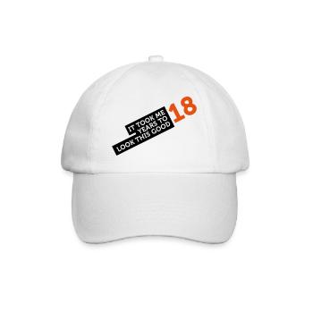 It took 18 years to look so good! - Baseball Cap - white/white - Front