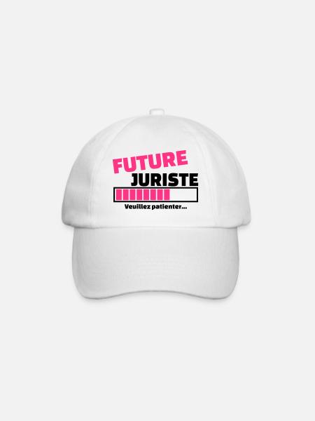 future juriste - Casquette classique - blanc/blanc