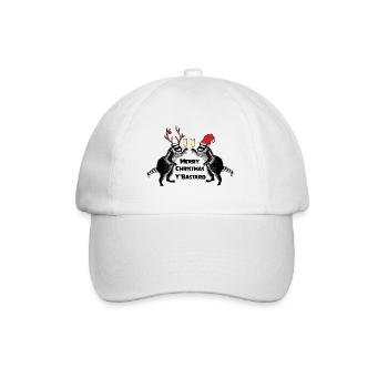 Xmas Raccoons - Baseball Cap - white/white - Front