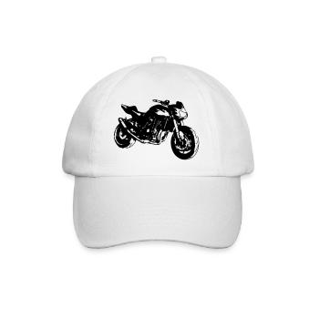 Kawasaki z750-Fan - Baseballkappe - Weiß/Weiß - Vorne