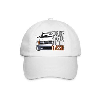 FTP Style Retro Car Classic Silhouette - Baseball Cap - white/white - Front