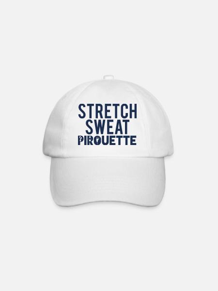 Ballet Gift Stretch - Sweat - Pirouette - Baseball Cap - white/white