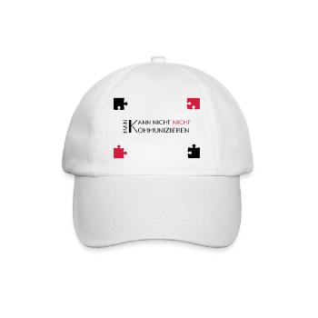 communication watzlawick - Baseball Cap - white/white - Front
