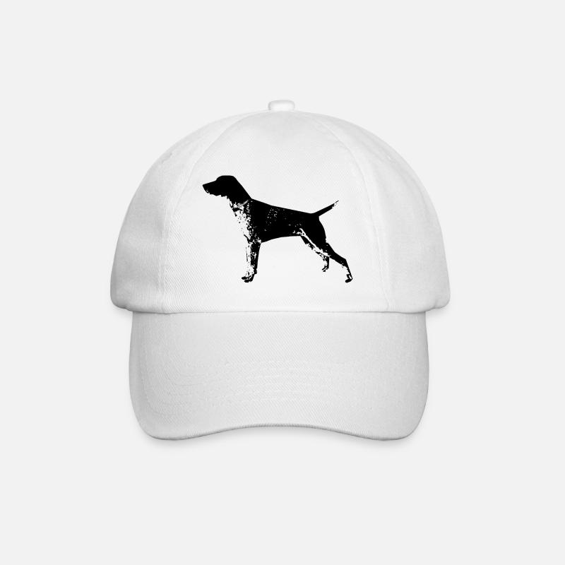 Deutsch Kurzhaar - Baseballkappe - Weiß/Weiß
