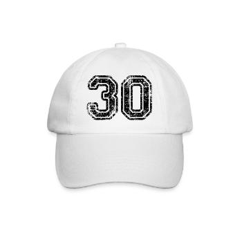 30 - Baseball Cap - white/white - Front