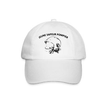 young firefighter - Baseball Cap - white/white - Front