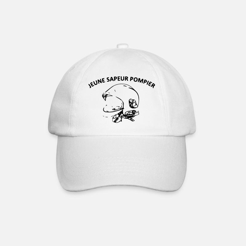 young firefighter - Baseball Cap - white/white