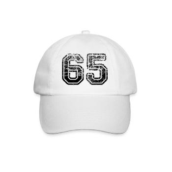 65 - Baseball Cap - white/white - Front