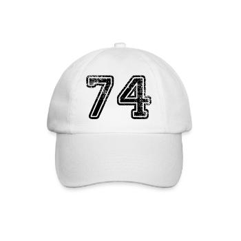 74 - Baseball Cap - white/white - Front