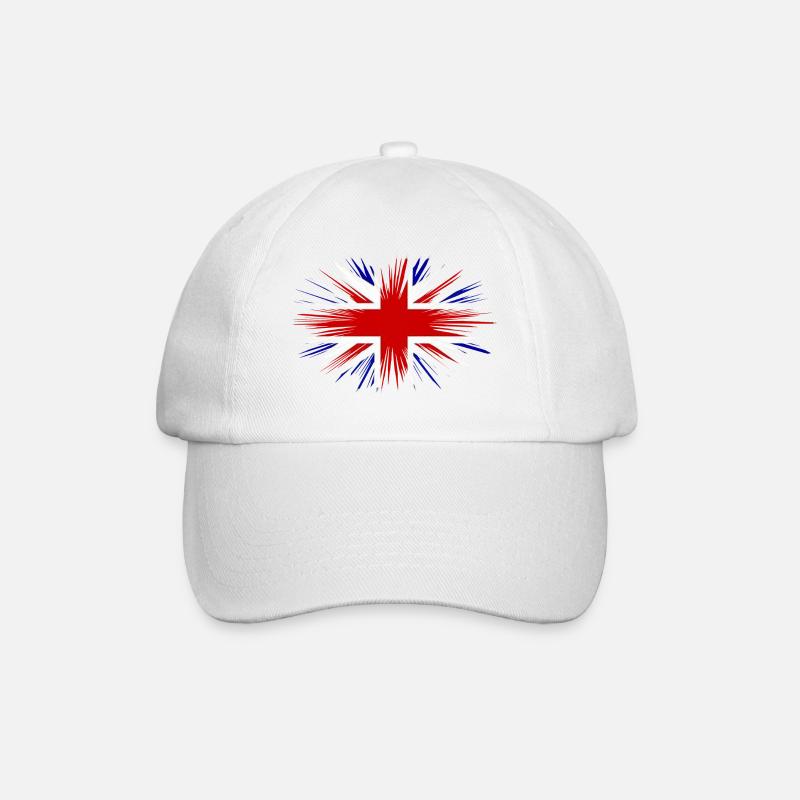 Union Jack - Baseball Cap - white/white