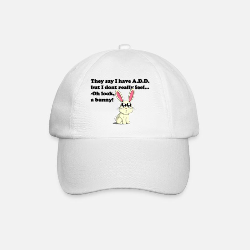 ADD bunny - Baseballkappe - Weiß/Weiß