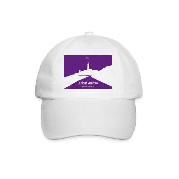 Le Mont Ventoux - Baseballkappe - Weiß/Weiß - Vorne