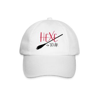 Hexe on tour - Party, Fasching, Halloween - Baseballkappe - Weiß/Weiß - Vorne