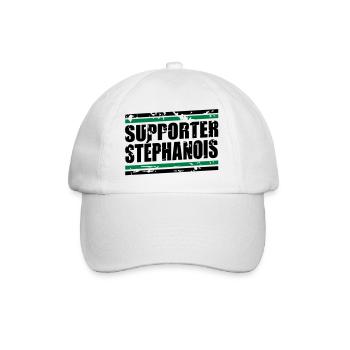 Supporter Stéphanois vintage - Casquette classique - blanc/blanc - Devant