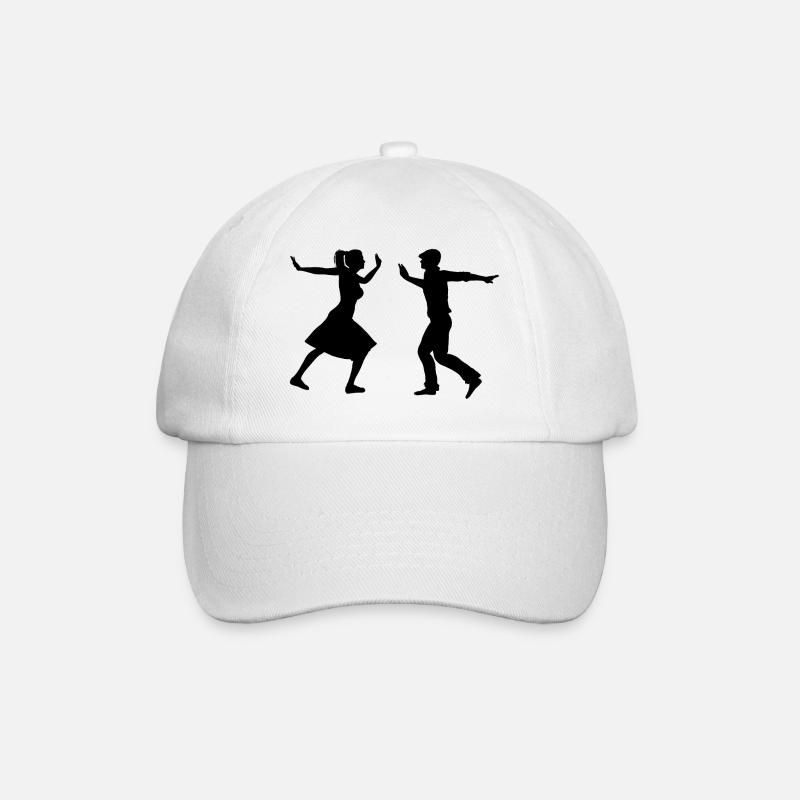 Lindy Hop Swing Tanzen Geschenk Tanz Shag Boogie - Baseballkappe - Weiß/Weiß