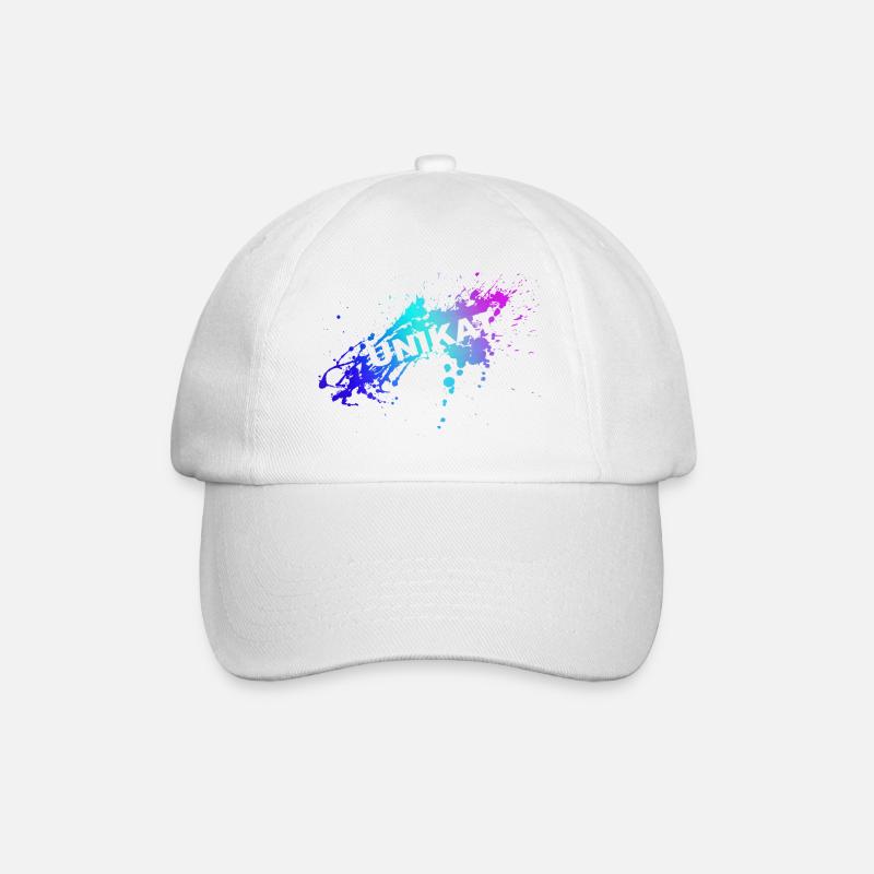 UNIKAT - Baseballkappe - Weiß/Weiß