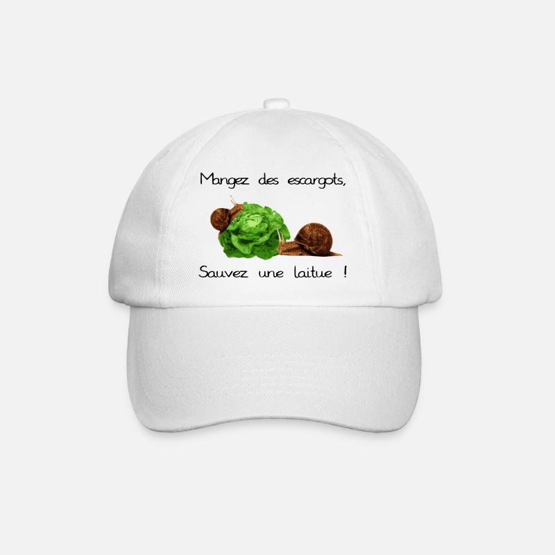 Escargots - Casquette classique - blanc/blanc