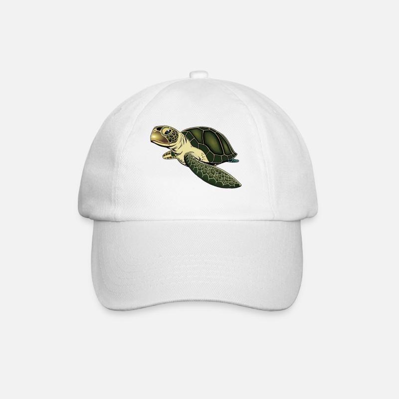 tortue - Casquette classique - blanc/blanc
