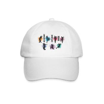 contemporary explosive dance - Baseball Cap - white/white - Front