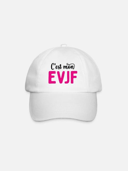 C'est mon evjf mariage - Casquette classique - blanc/blanc