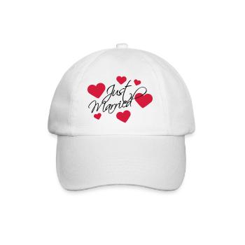 Just Married Logo - Casquette classique - blanc/blanc - Devant