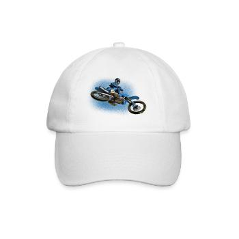 motocross - Baseball Cap - white/white - Front