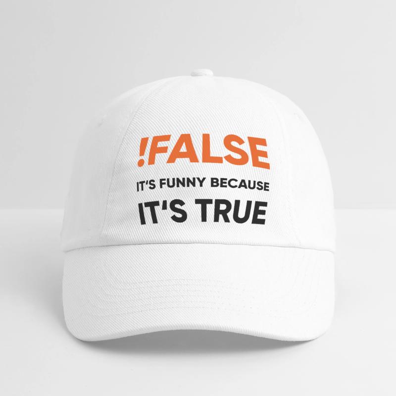 coder - !false it's funny because it's true Baseballkappe