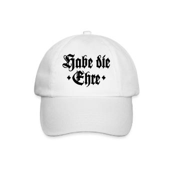 Habe die Ehre - Baseballkappe - Weiß/Weiß - Vorne