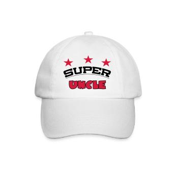 Super uncle - Baseball Cap - white/white - Front