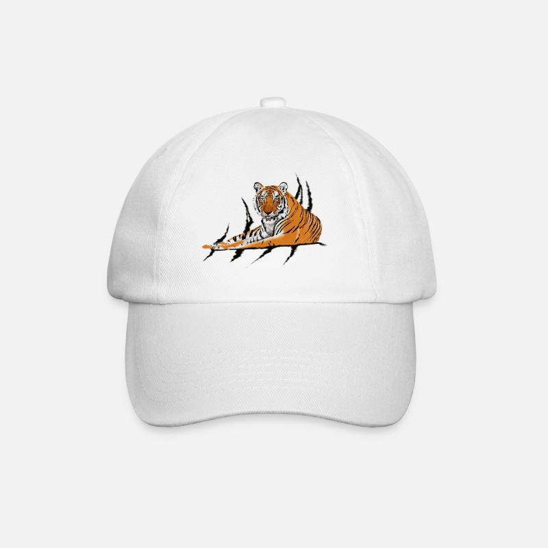Tiger - Baseballkappe - Weiß/Weiß