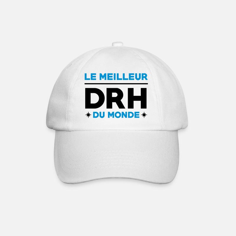 Directeur des Ressources Humaines / DRH Directrice - Casquette classique - blanc/blanc