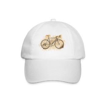 racing bike - Baseball Cap - white/white - Front