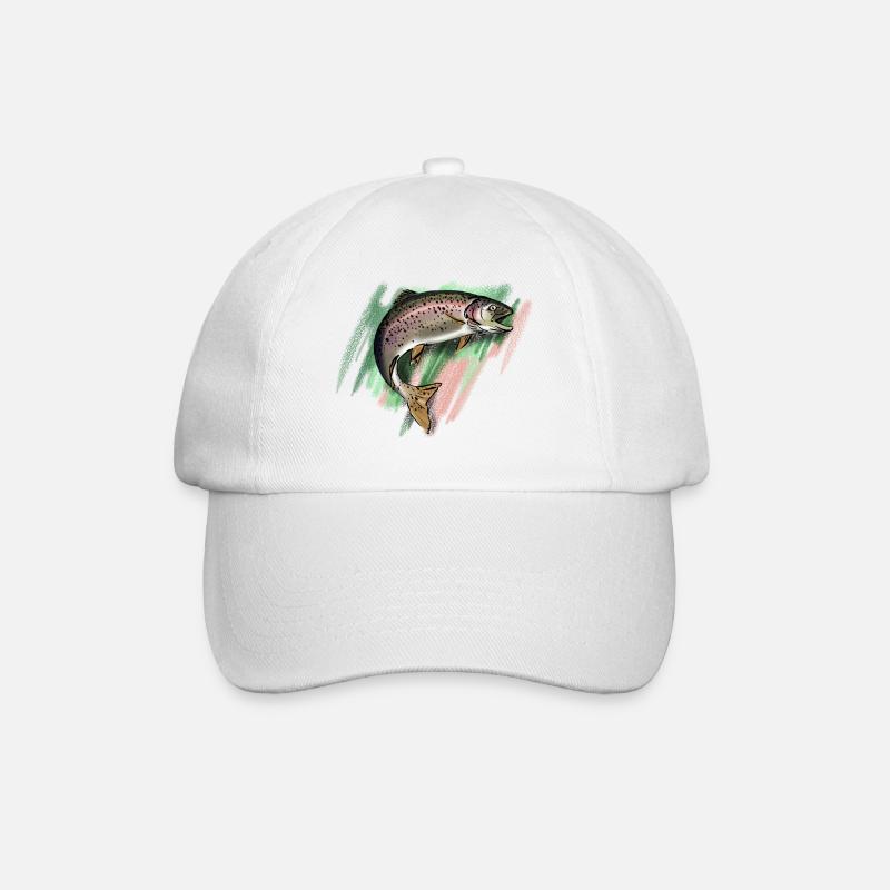 Truite - Casquette classique - blanc/blanc