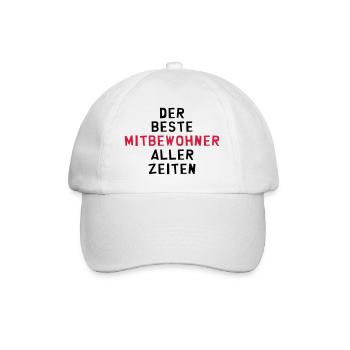 Mitbewohner Mitbewohnerin Freund Freundschaft Nähe - Baseballkappe - Weiß/Weiß - Vorne